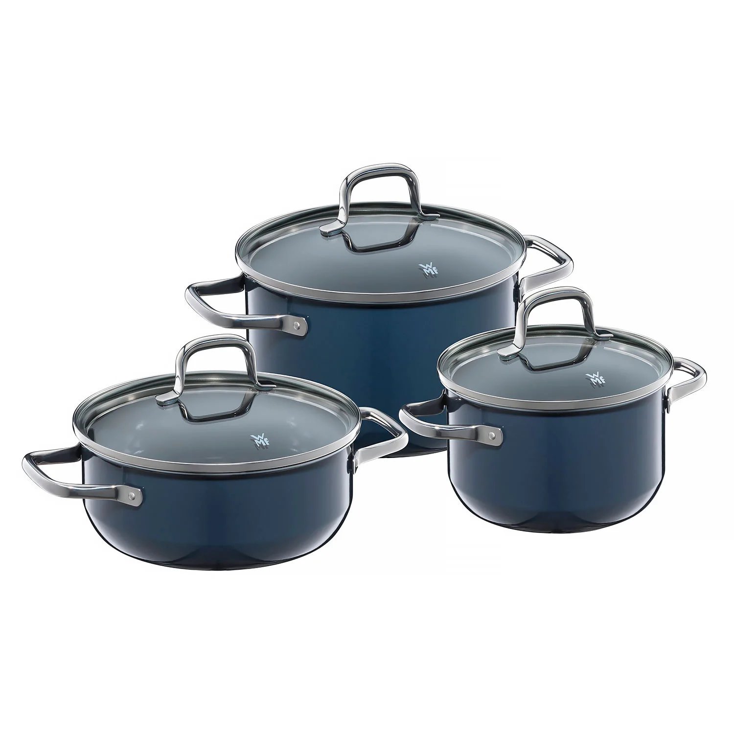 WMF Набор кастрюль 3 предмета Fusiontec Essential Dark Blue  (0517065290) WMF - spb.v-b.ru