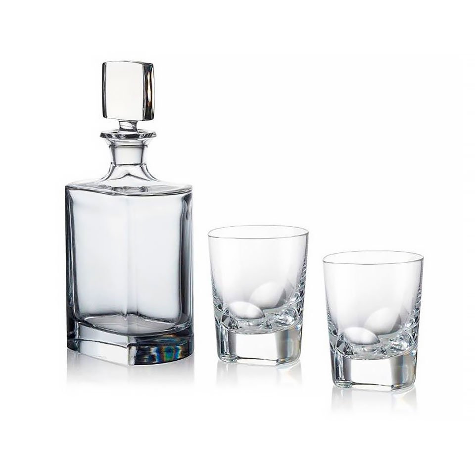 Набор Графин и 2 стакана для виски Manhattan (R1060302) Rogaska - spb.v-b.ru