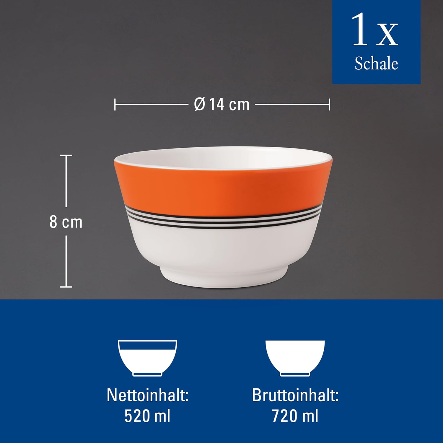 Memphis Collection Чаша 14 см, 0.72 л  (1016901900) Villeroy & Boch - spb.v-b.ru