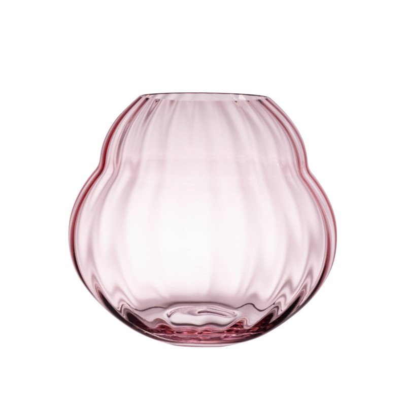 Rose Garden Glass Ваза/подсвечник 17 см pink