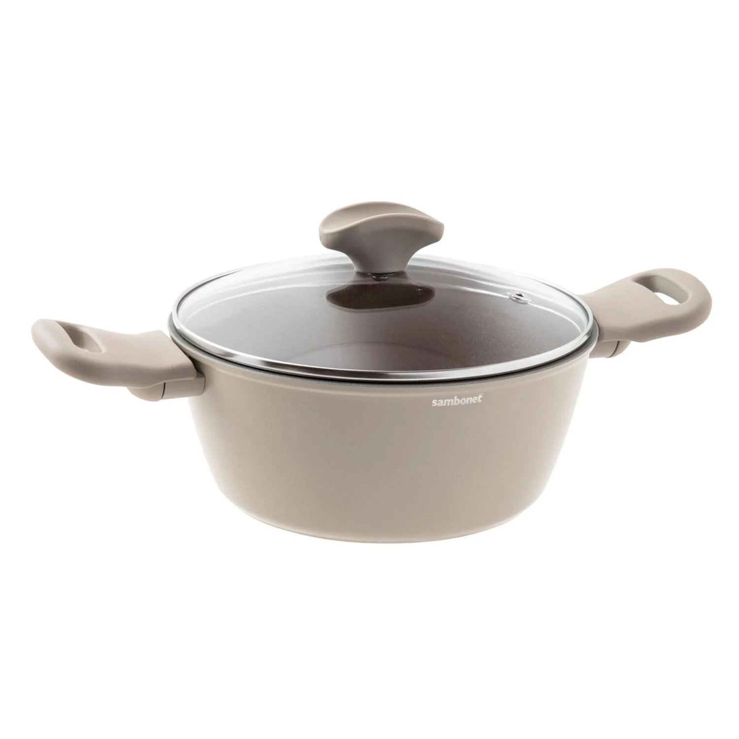 Sambonet Кастрюля с крышкой 24 см 4,2 л Silver Force  (51087-74) Sambonet - spb.v-b.ru