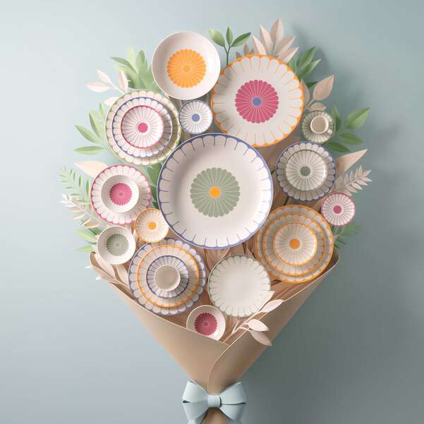 Набор кружек, 4 шт,  коллекция  Fleur () Villeroy & Boch - spb.v-b.ru