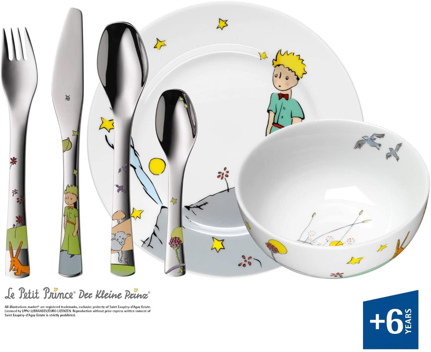 Детский набор посуды 6 предметов "Маленький принц" (1294059964) WMF - spb.v-b.ru