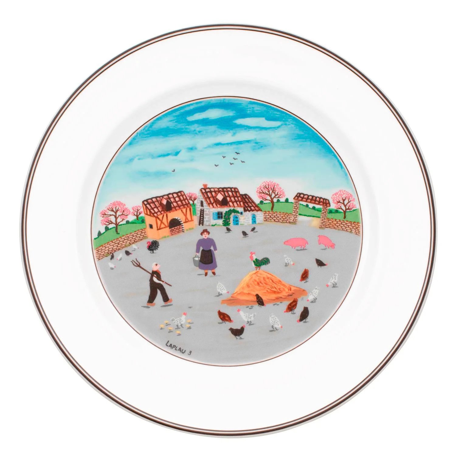 Плоская тарелка "Куриная ферма" 27см, Design Naif 
https://spb.v-b.ru
г.Санкт-Петербург
eshop@v-b.spb.ru
+7(812)3801977