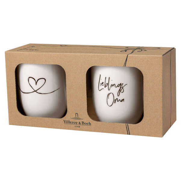 Statement Mug Набор кружек 0.34 л 2 шт Lieblings Oma /любимая бабушка/ (1016218410) Villeroy & Boch - spb.v-b.ru