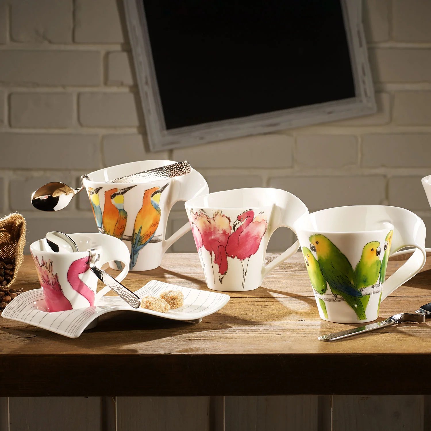 NewWave Caffe Animals Кружка 0.30 л Аратинга/Попугаи (1041569100) Villeroy & Boch - spb.v-b.ru