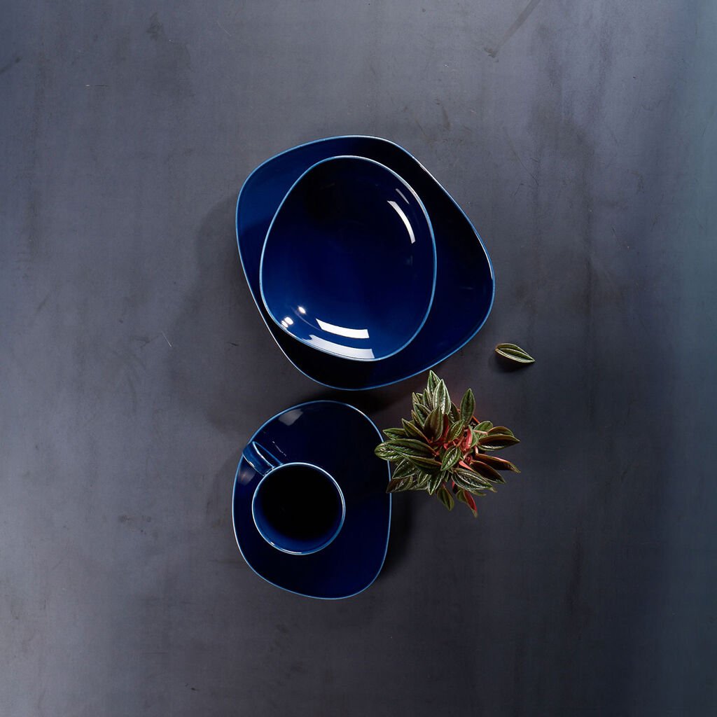 Organic Dark Blue Глубокая тарелка 20 см  (1952902700) Villeroy & Boch - spb.v-b.ru
