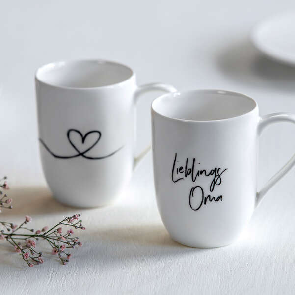 Statement Mug Набор кружек 0.34 л 2 шт Lieblings Oma /любимая бабушка/ (1016218410) Villeroy & Boch - spb.v-b.ru