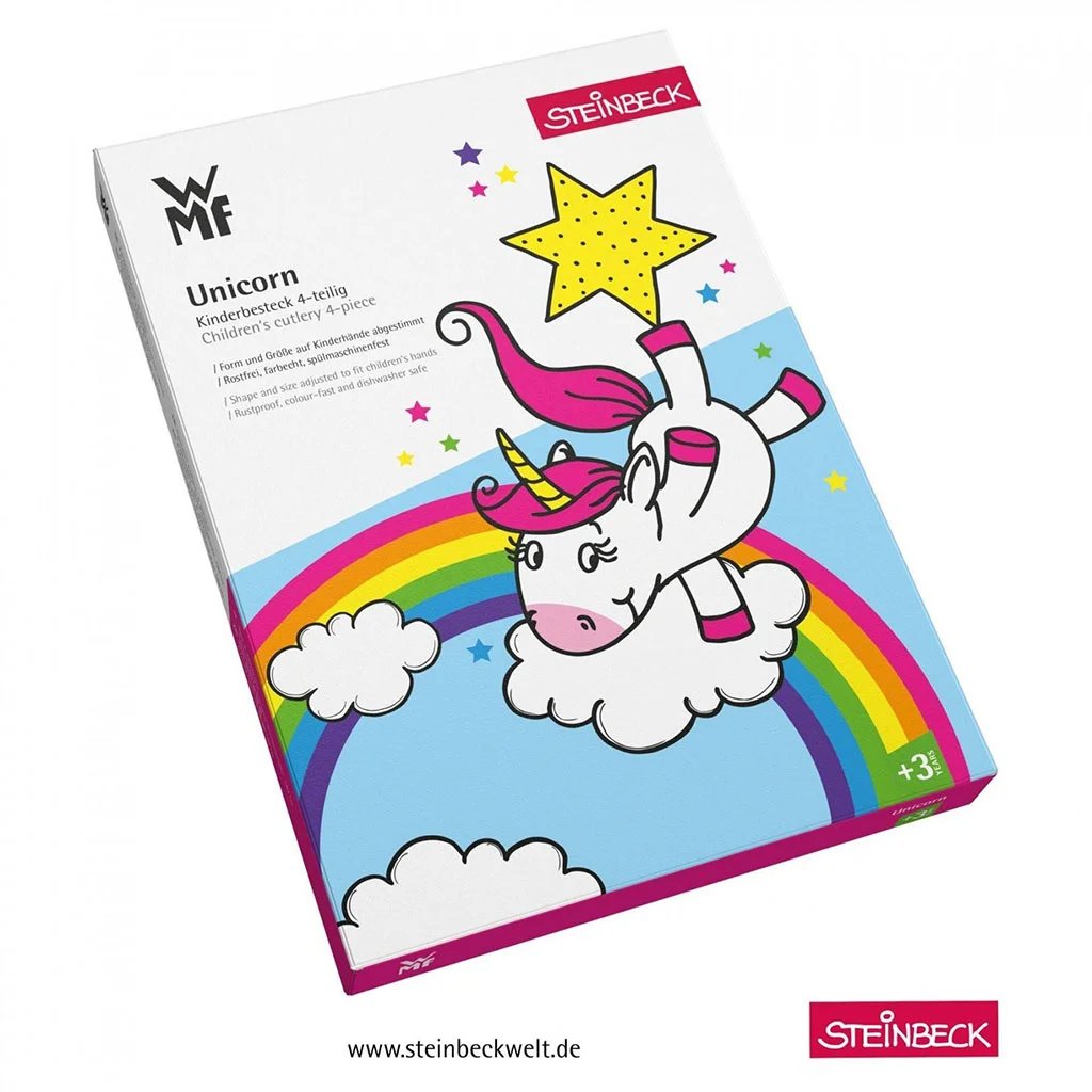 Children WMF Детские приборы Unicorn, 4 предмета (1286056040) WMF - spb.v-b.ru