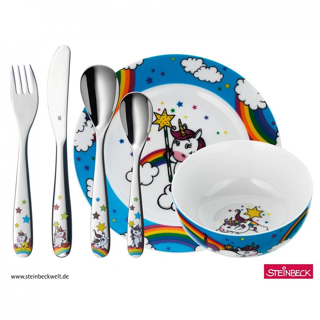 Children WMF Детский набор посуды 6 предметов Unicorn (1286059964) WMF - spb.v-b.ru