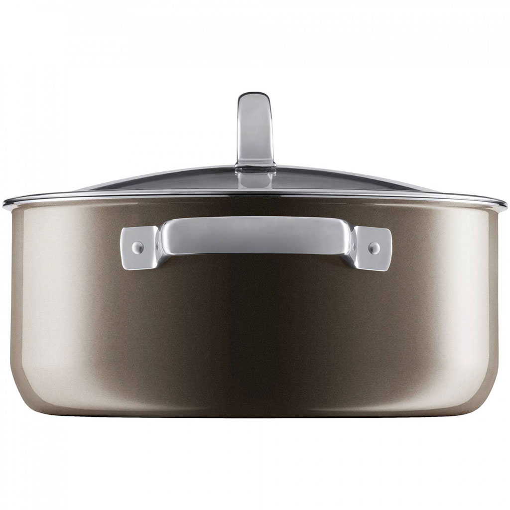 Fusiontec Mineral Кастрюля низкая 4.4 л 24 см Dark Brass (0514675290) WMF - spb.v-b.ru