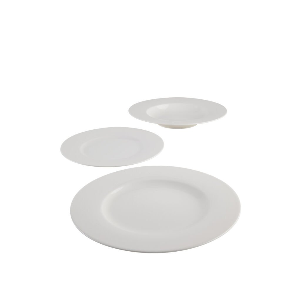 Basic White Набор тарелок 12 предметов на 4 персоны (1952777271) Villeroy & Boch - spb.v-b.ru