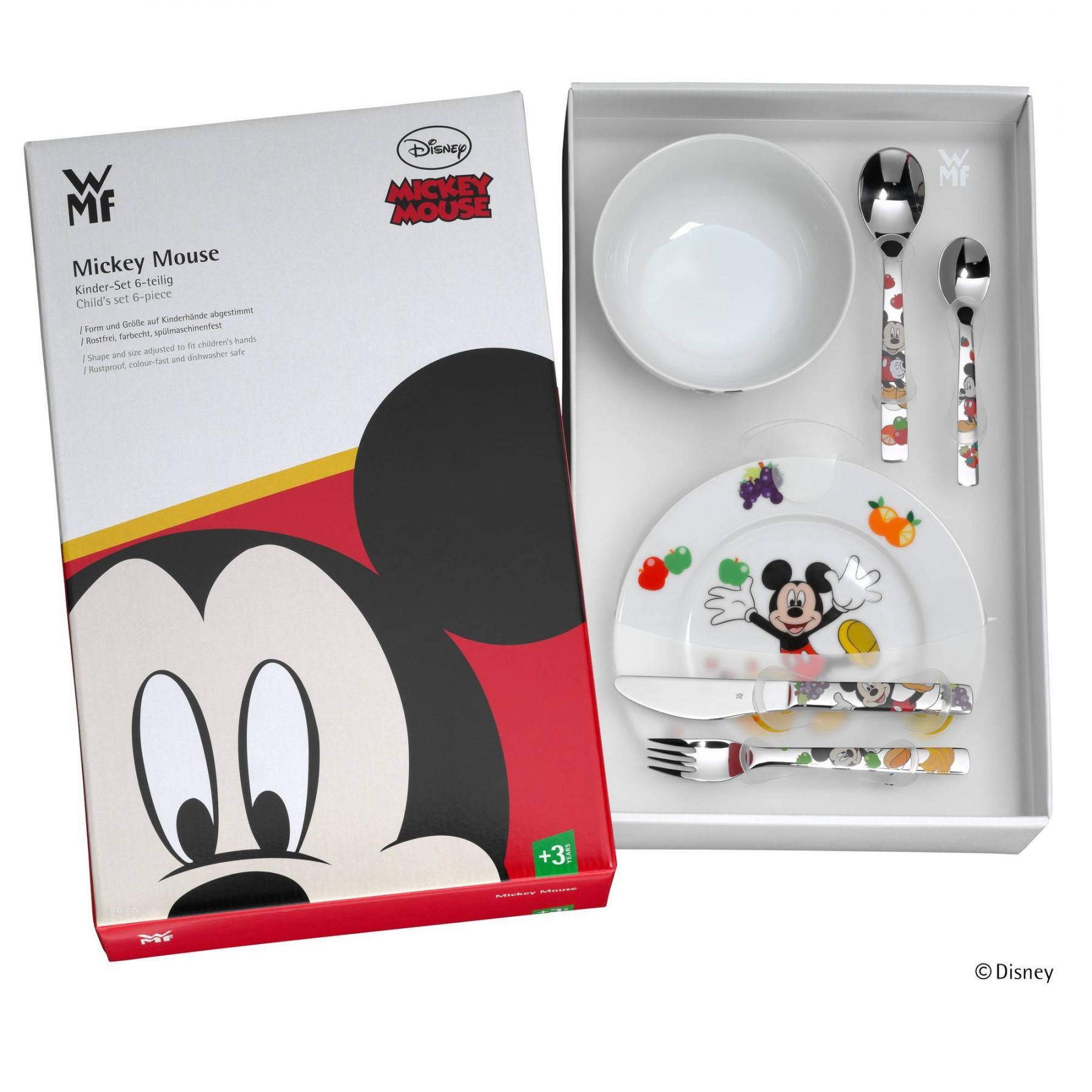 CHILDREN WMF Детский набор посуды 6 предметов Mickey Mouse (1282959964) WMF - spb.v-b.ru