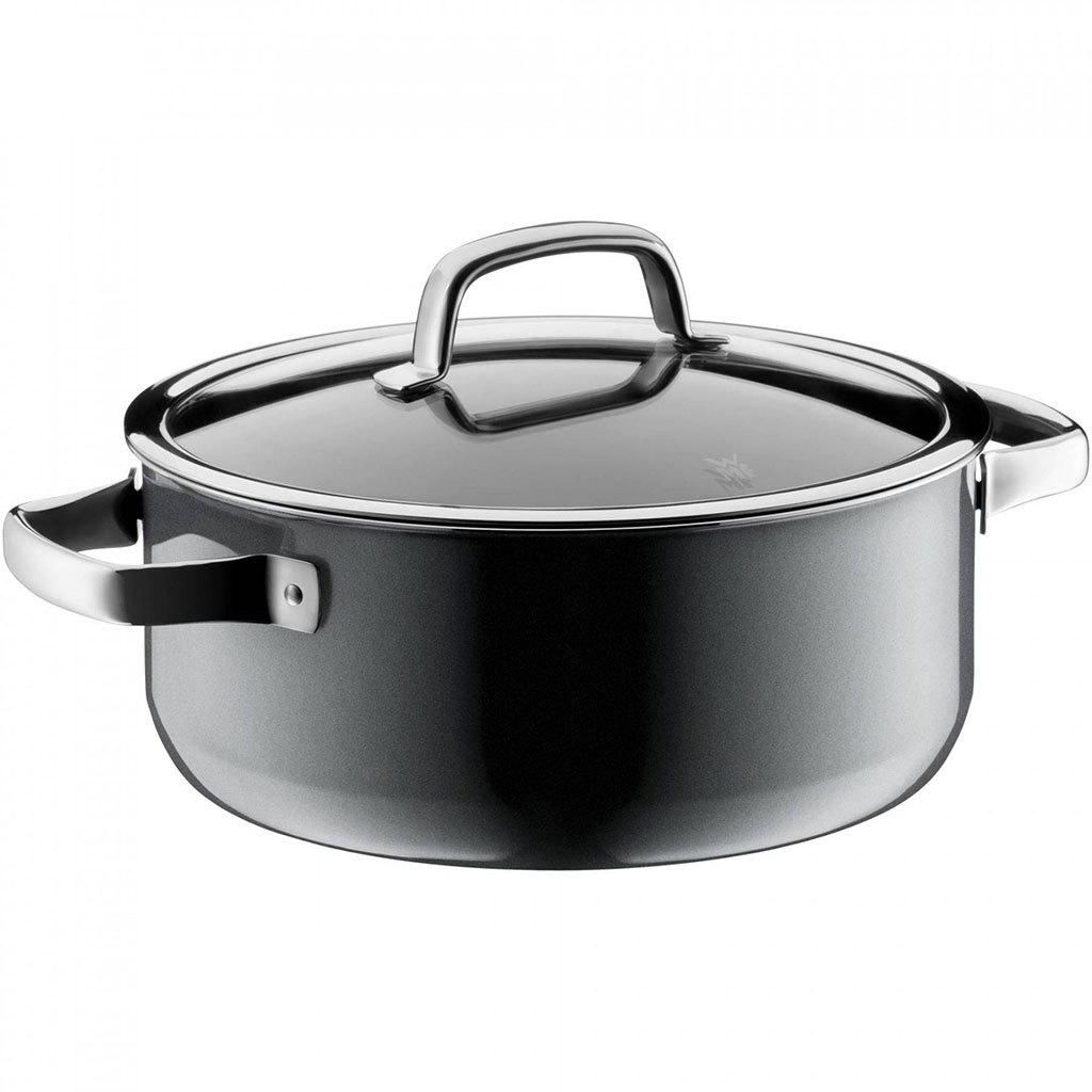 Fusiontec Mineral Кастрюля низкая 4.4 л 24 см Platinum (0514685290) WMF - spb.v-b.ru