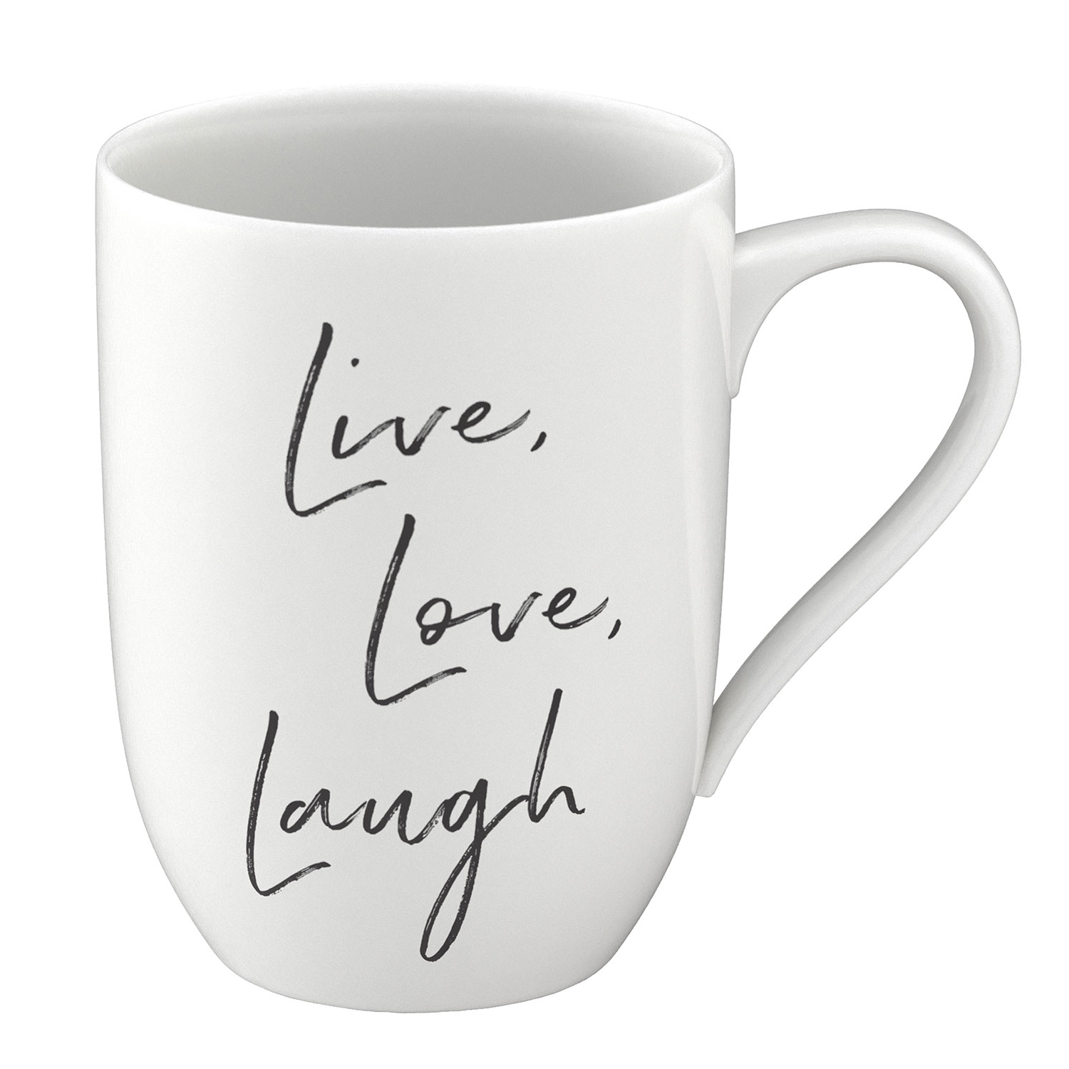 Statement Mug Кружка "Live Love Laugh" ("Живи. Люби. Смейся") 340 мл Villeroy & Boch
https://spb.v-b.ru
г.Санкт-Петербург
eshop@v-b.spb.ru
+7(812)3801977