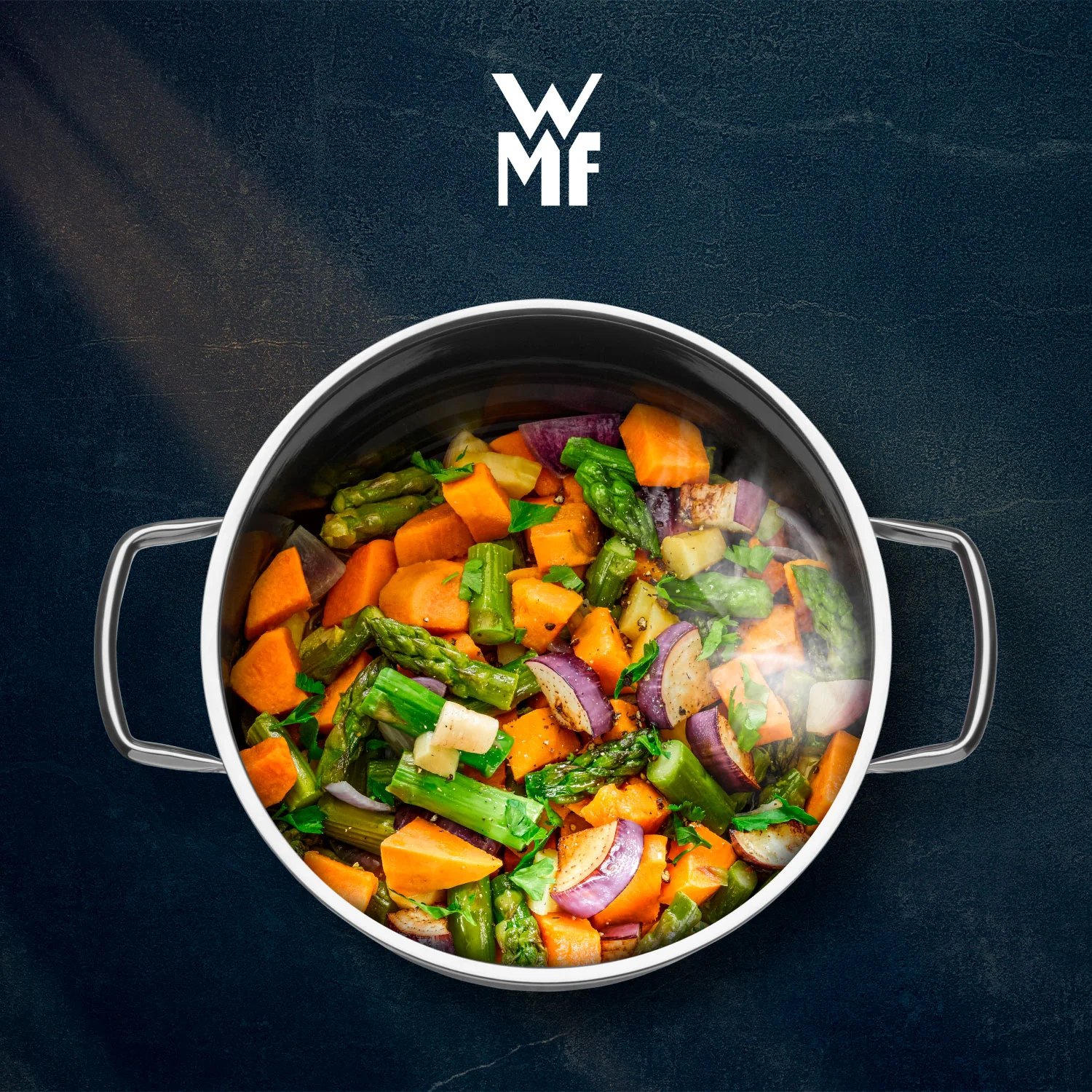 WMF Набор кастрюль 3 предмета Fusiontec Essential Dark Blue  (0517065290) WMF - spb.v-b.ru