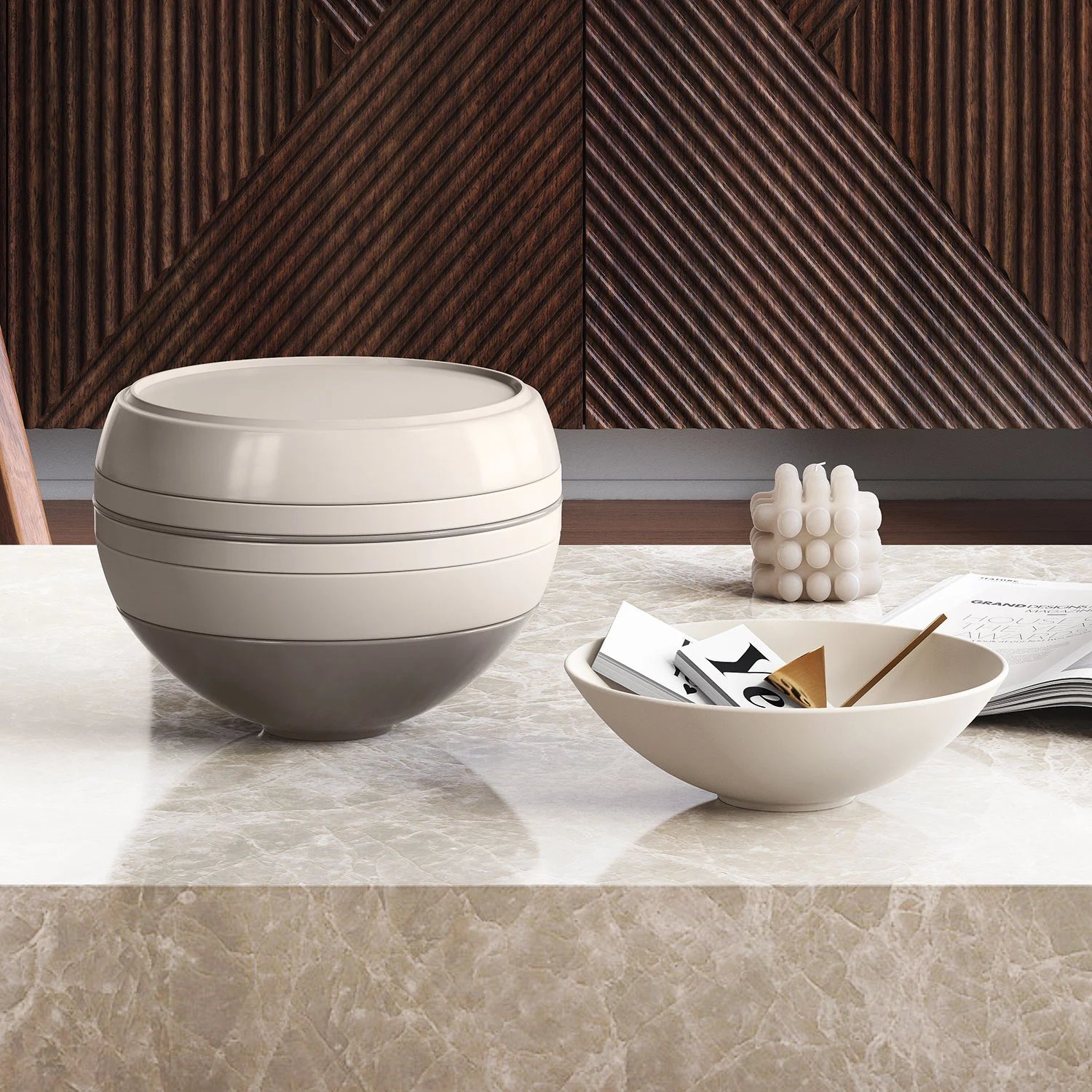 Купить в подарок Iconic Набор посуды La Boule pure beige 7 предметов на 2  персоны Villeroy & Boch в интернет-магазине spb.V-B.ru