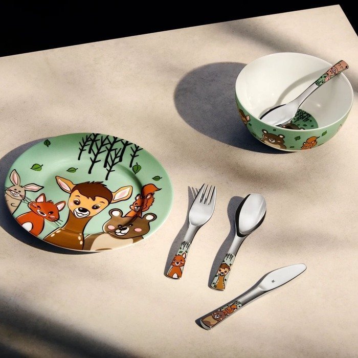 Children WMF Детский набор посуды 6 предметов Forest Friends (1286119964) WMF - spb.v-b.ru