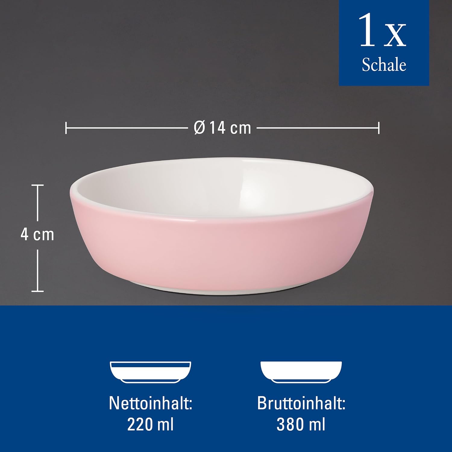 Memphis Collection Чаша 14 см, 220 мл розовая 																										 (1016903821) Villeroy & Boch - spb.v-b.ru