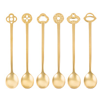 Sambonet Party Набор ложек для вечеринки 6 шт Oriental Living Antique Pvd Gold																														