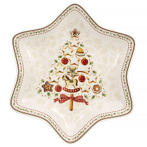 Winter Bakery Delight Блюдо в форме звезды "Ель" 24,5 см