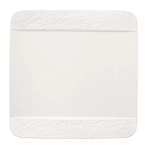 Manufacture Rock Blanc Квадратная тарелка  белая, 28 x 28 x 2 см
