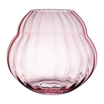 Rose Garden Glass Ваза/подсвечник 17 см pink