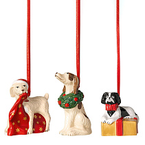 Nostalgic Ornaments Набор украшений "Собачки", 3 шт.																														