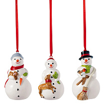 Nostalgic Ornaments Набор украшений "Снеговики", 3 шт.