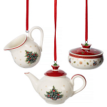 Toy's Delight Decoration Набор игрушек "Кофейный", 3 предмета